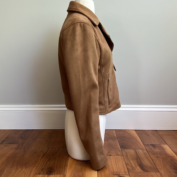 Abercrombie & Fitch Vegan Leather Moto Jacket - Picture 2 of 7